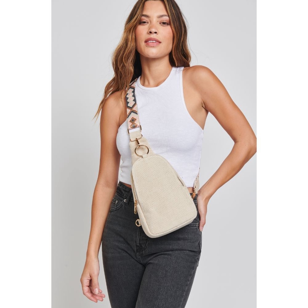 NWOT Moda Luxe Regina Canvas Sling Backpack